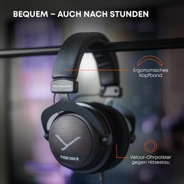 Beyerdynamic TYGR 300 R: Ігрова навушник, відкритий тип, з кабелем, чорний, сумісний з PS4, PC, Xbox, Nintendo