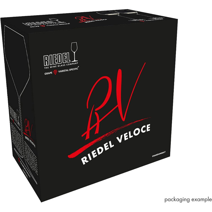 RIEDEL Veloce Chardonnay, Set of 2, clear crystal glass, premium machine-made