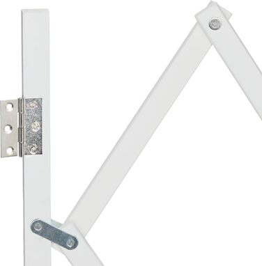 Захисне ворота для собак Relaxdays, висувне до 130 см, висота 87,5-100 см, бамбук, біле (L)