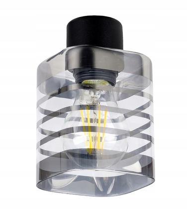 Настінний світильник-бра в стилі лофт, скляний плафон, цоколь E27