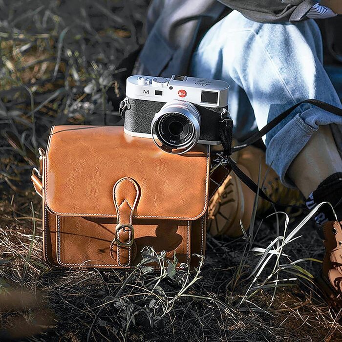 Сумка для камери Cwatcun Kaeratasche - водонепроникна сумка для камери Canon, Nikon, Sony DSLR/Mirrorless (Коричнева)