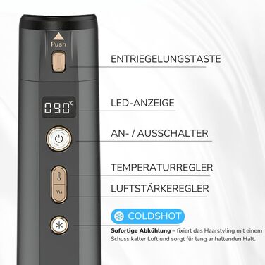 Dripl Airstyler Pro 6in1: Фен-стайлер для волосся, 6 функцій, без пошкодження, для всіх типів волосся