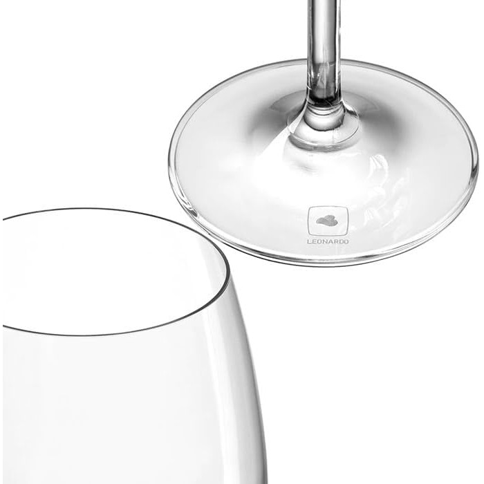 Leonardo 2-piece set of wine glasses, 460 ml, with individual engraving - gift for wedding and engagement - decorative gifts for couples - wine glass for silver wedding anniversary - table decoration for golden wedding anniversary