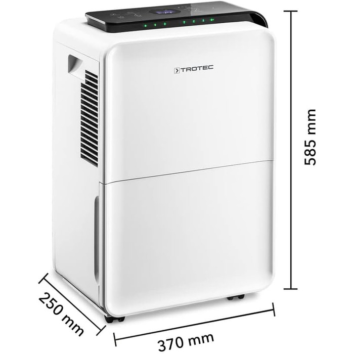 Електричний осушувач повітря Trotec TTK 70 HEPA (Plus) – 20 л/день, 45 м², HEPA фільтр, 6,5 л бак