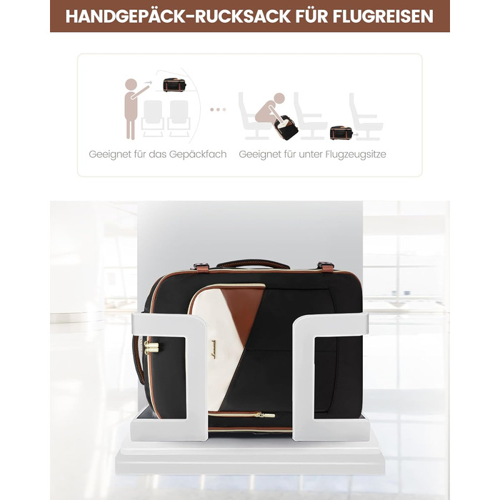 Рюкзак ручної поклажі OVEVOOK для подорожей, 40 л, водонепроникний, з відділенням для ноутбука 17