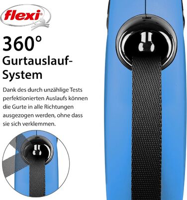 Flexi Classic M рулетка для собак до 25 кг, 5 м, червона