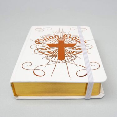 Фляга для напоїв Suck UK 'The Good Book' 120мл, нержавіюча сталь, білий колір