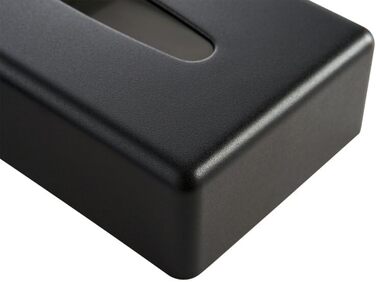 Кришка для серветок прямокутної форми Corby (Хром, Чорний колір, один розмір)