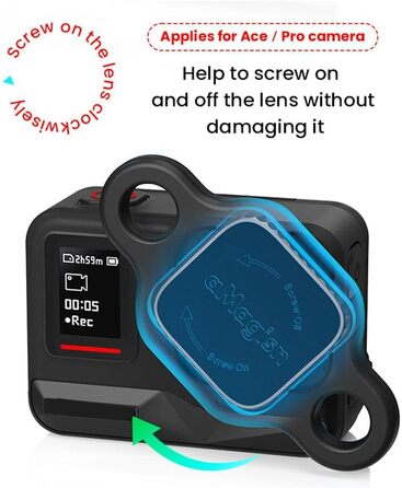 Фільтри для Insta360 Ace Pro: CPL, UV, ND (4, 8, 16, 32), ND4-PL, ND8-PL, ND16-PL, ND32-PL, комплект для екшн-камери, водонепроникний магнітний дизайн