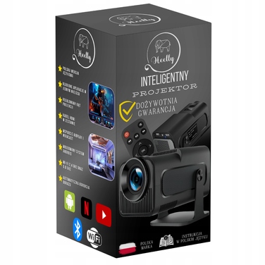 LED-проектор Heelly, 1280x720, Wi-Fi, чорний, з підтримкою USB