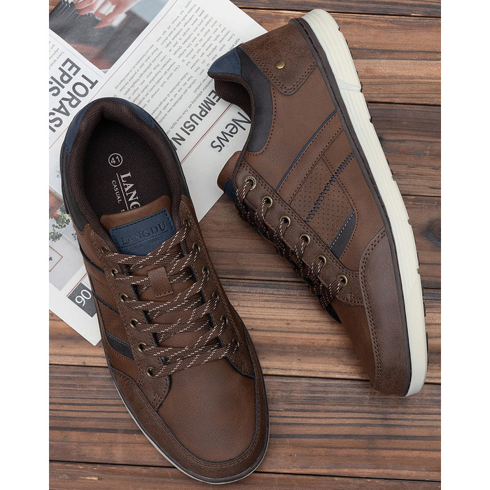 Чоловічі кросівки для активного відпочинку: легкі, дихаючі, розмір 41-46 EU, колір коричнево-блакитний