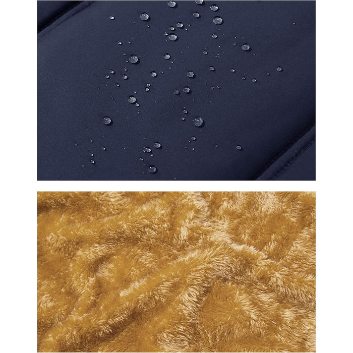 MAGCOMSEN Жилетка чоловіча утеплена зимова, без рукавів, тепла флісова жилетка для відпочинку, термо-перехідна жилетка з багатьма кишенями, розмір M, темно-синій