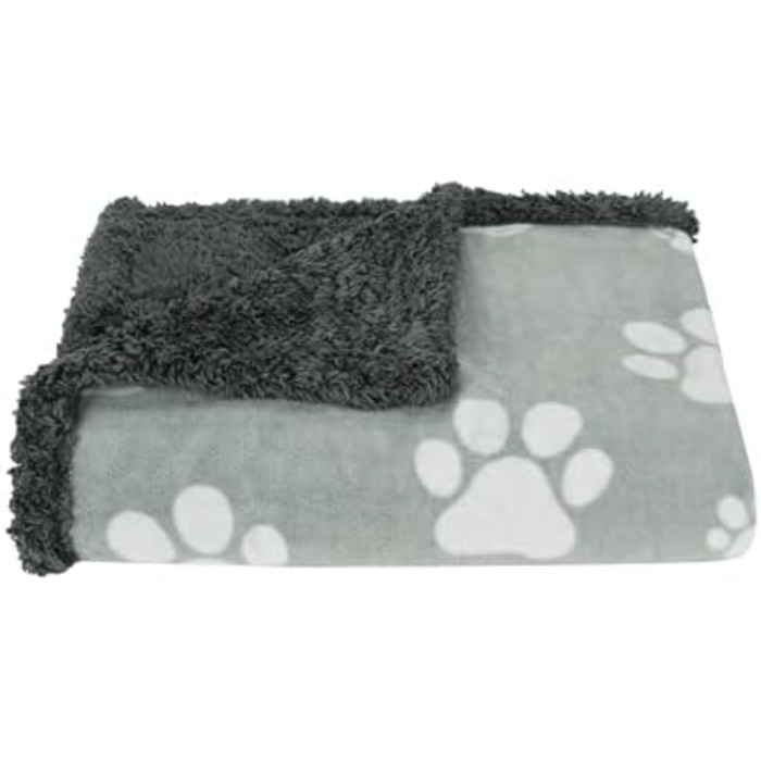 Водонепроникний плед для собак та котів, миючий, 150 x 120 см (Paw/Black)