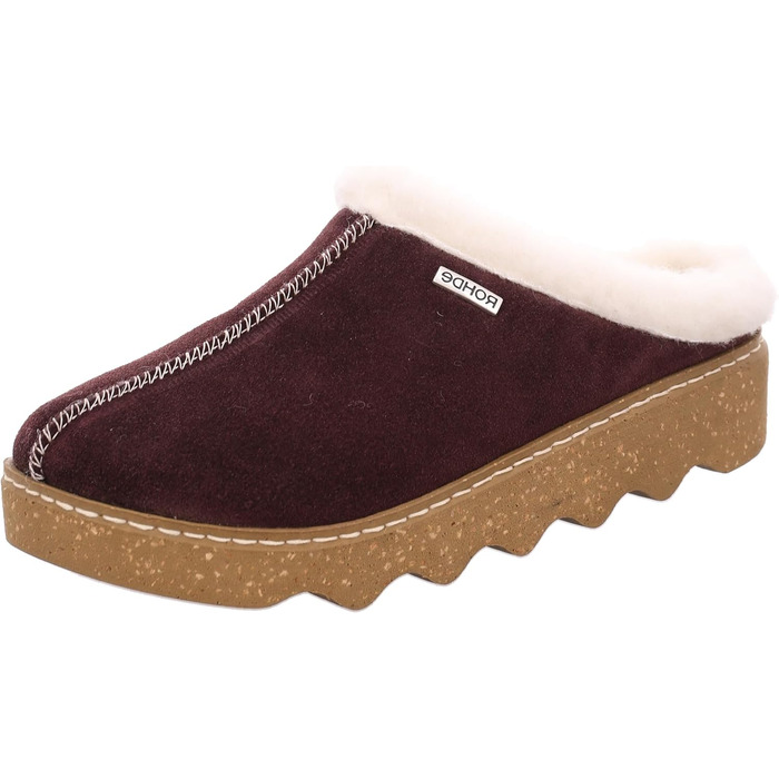 Тапочки Rohde Foggia-D для жінок, фірмові, теплі, з повсті, фіолетові (41 EU)