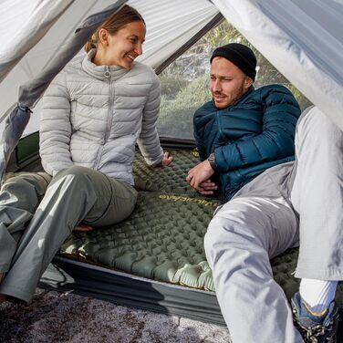 Каремат Naturehike Thermal 3.5R - ультралегкий туристичний каремат 4-сезонів (-6℃) самонадувний з надувною сумкою, високий R-значення, військовий камуфляж, прямокутний, XL