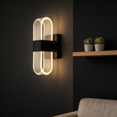 Настінний світильник-бра LED Loft, чорний, 10 Вт (3000К/4500К/6000К)