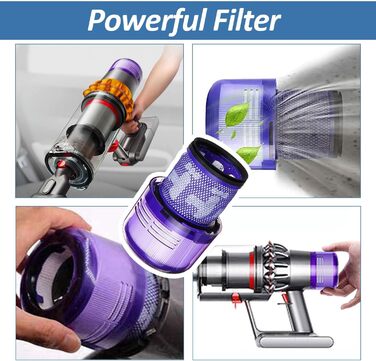 Dyson V11/V15/SV14/SV15/SV22 Replacement Dust Bin with HEPA Filter - Transparent & Reliable Vacuum Accessory
