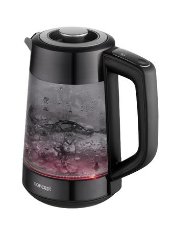 Електричний чайник Concept RK4195, 2200 Вт, 1,7 л, сріблястий/сірий