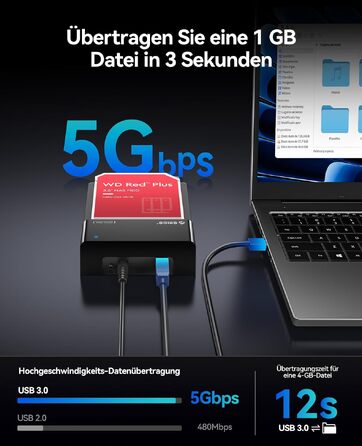 Зовнішня док-станція ORICO USB 3.0 SATA для HDD/SSD 2.5