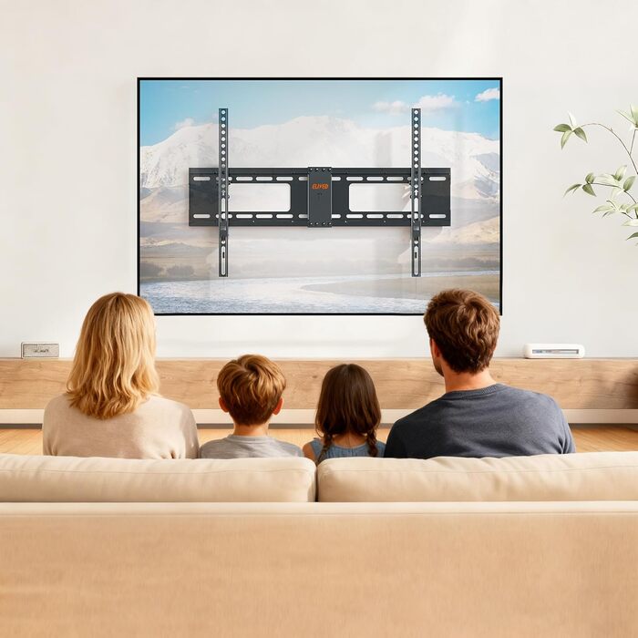 Кронштейн для телевізора ELIVED похилий настінний для LED, LCD, OLED, Plasma 37-82
