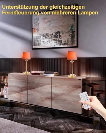 Акумуляторна настільна лампа: портативна, бездротова з регулюванням яскравості, для дому та саду, абажур з льону, античне біле металу, RGB синій абажур