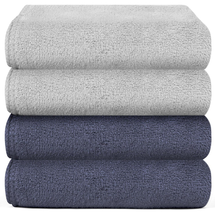 Мікрофібровий рушник URAQT, набір 12 шт. - Швидковисихаючий рушник з мікрофібри для сауни, фітнесу, спорту, подорожей, пляжу - 30x30 см