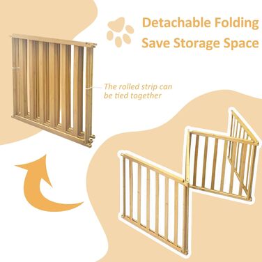 Захист для домашніх тварин з бамбука: сітка/загородження для собак та котів (2 панелі)