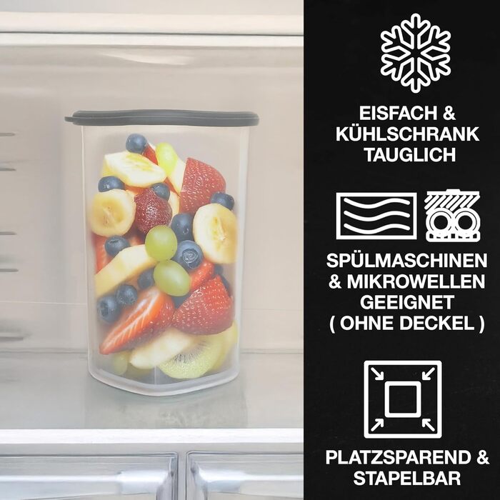 Набір контейнерів для зберігання продуктів Moritz & Moritz 24 шт. герметичні, для кухні, штабельовані