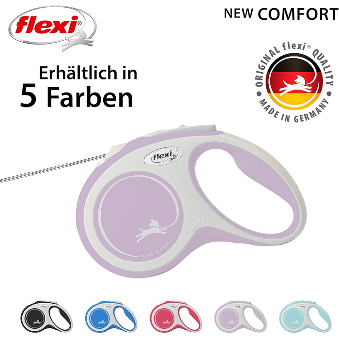 Рулетка вимірювальна Flexi Comfort S, 5 м, рожева