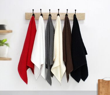 Кухонні рушники COTTON CRAFT з вафельної махри, 100% бавовна, м'які, швидковбирні, швидковисихаючі, мінімум ворсу, багаторазові, 40,6×71,1 см, для кухні, бару, прибирання