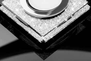 Свічник у вигляді лотоса з кристалами Swarovski, чорний, сучасна декорація для столу, різдвяний декор, набір 3 шт.