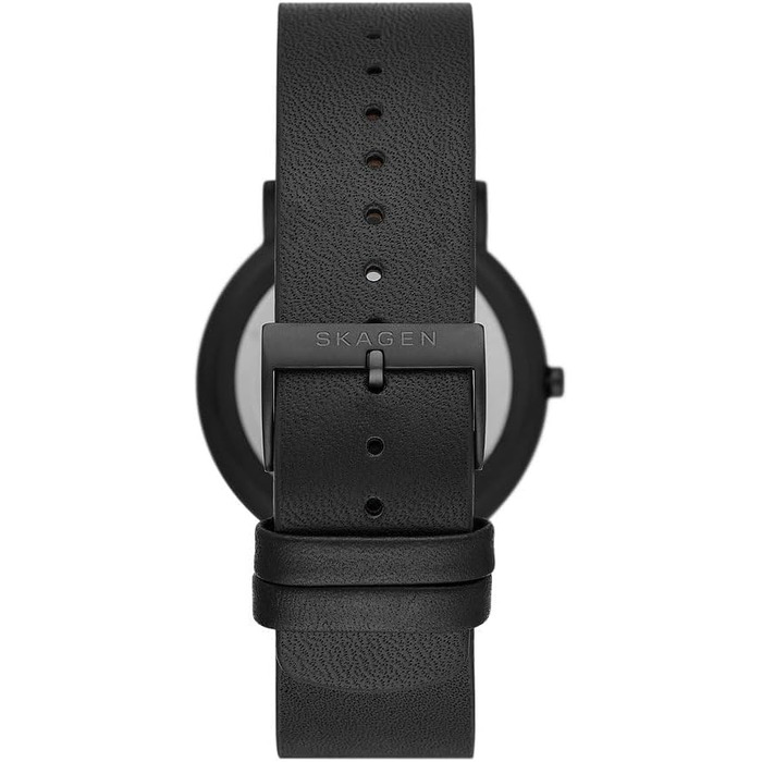 Годинник Skagen Signatur для чоловіків: кварцовий механізм, шкіряний ремінець, колір графіт