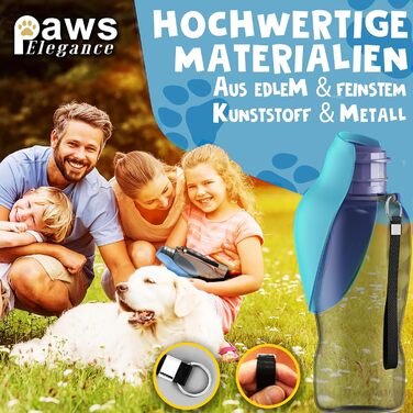 Набір для собак 2 шт: велика складана пляшка для води 800 мл + зубна щітка | Преміум якість, витік неможливий | Для подорожей