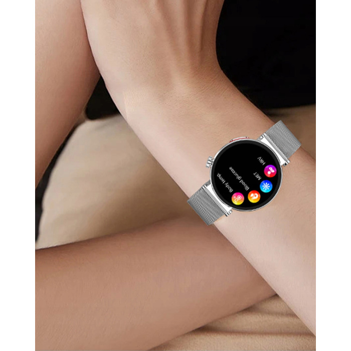 Жіночий смарт-годинник Sayberg AT490 (Золотий) з функціями ЕКГ та вимірювання рівня цукру