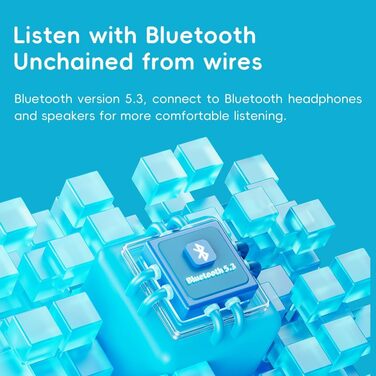 FiiO Echo Mini HiFi Bluetooth MP3 плеєр (Рожевий) - 15 год відтворення, 3.5/4.4 мм вихід для навушників