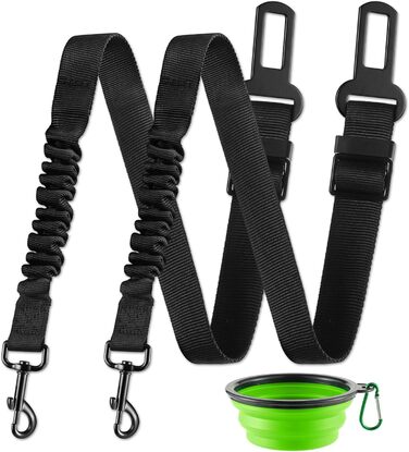 Автомобільний поводок-лямка для собак LivTee, 2 шт., регульований, зручний, безпечний, найнадійніший, нейлон