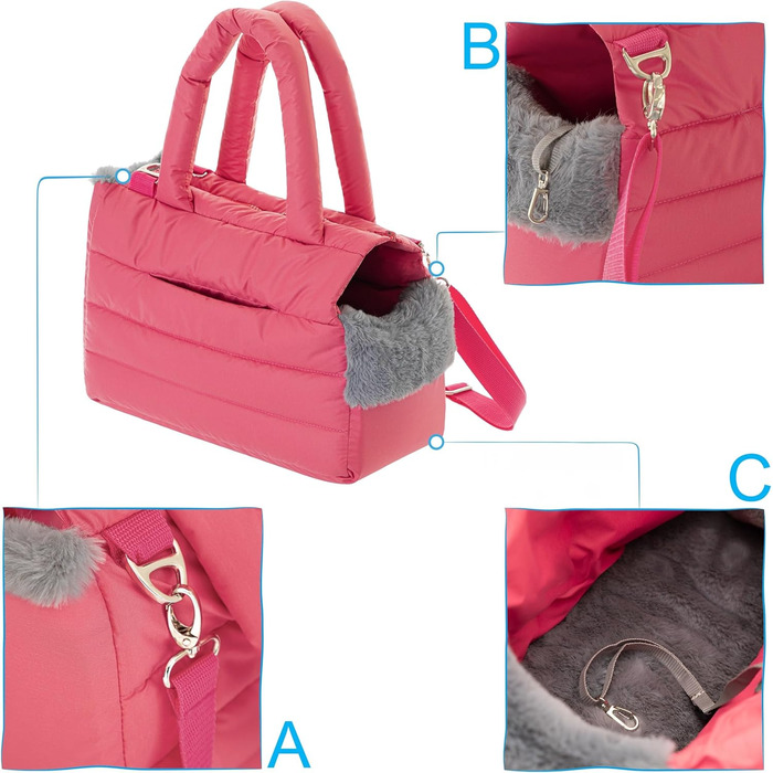 Транспортна сумка для собак та котів середнього розміру (8 кг), оливковий колір, HIMBEERFARBEN (M, 40x20x30 см)