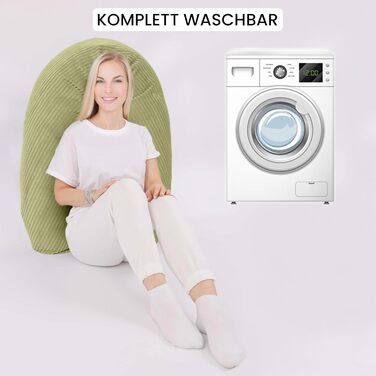 Подушка для годування Amilian Stillkissen XXL 170 см - для вагітності та годування - знімний чохол