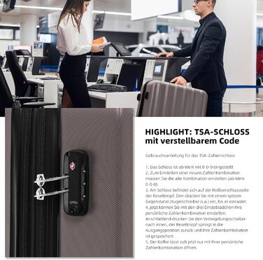 Набір валіз Beibye TSA 2080 з подвійними колесами (3 шт.) – колір Coffee