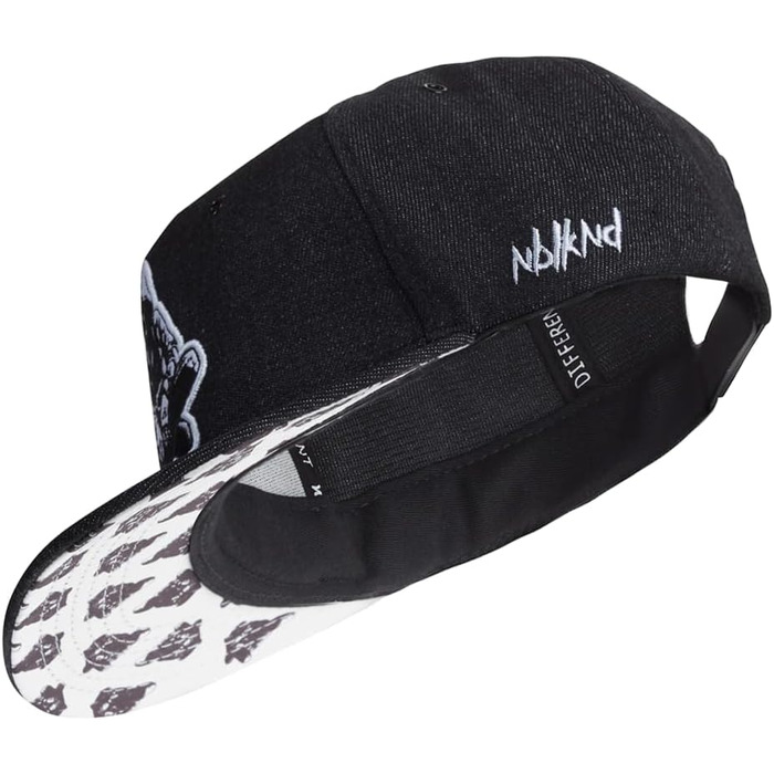 Кепка Nebelkind Snapback чорного кольору з деніму, унісекс, регульований розмір, стильна бейсболка в стилі streetwear