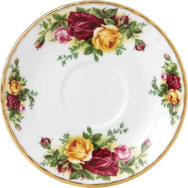 Сервіз Royal Albert Old Country Roses на 4 персони, вінтажний, з кістяного фарфору, середній квітковий візерунок, чайник 0,8 л, подарунковий набір