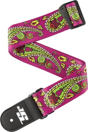 Ремінь для гітари D'Addario Planet Waves Joe Satriani Collection, тканий, Paisley Violett, 1520x50 мм