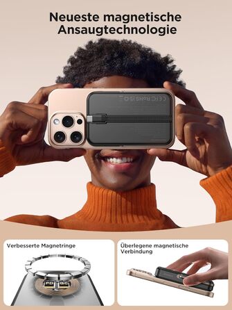 Портативний зарядний акумулятор Powerbank MagSafe 10000mAh з бездротовою зарядкою, USB-C, для iPhone, AirPods (Чорний)