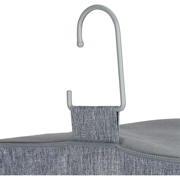 Навісний шафка для одягу Relaxdays з 6 відділеннями, сірий, 92 x 15,5 x 30 см