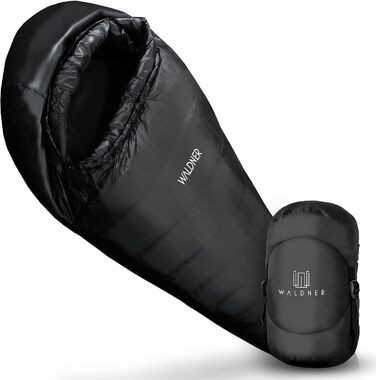 Спальний мішок WALDNER Daunenschlafsack Ultraleicht - ультралегкий, 4 сезони, 800г пуху, 600FP, для кемпінгу та відпочинку на природі (до 200см)