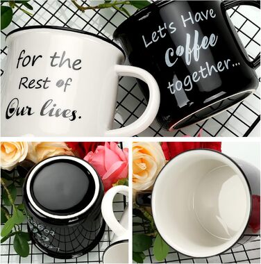 Stylish coffee mugs with 