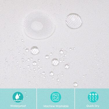 Драпірування для ванної кімнати Amaredom з квітковим принтом, 120x200 см