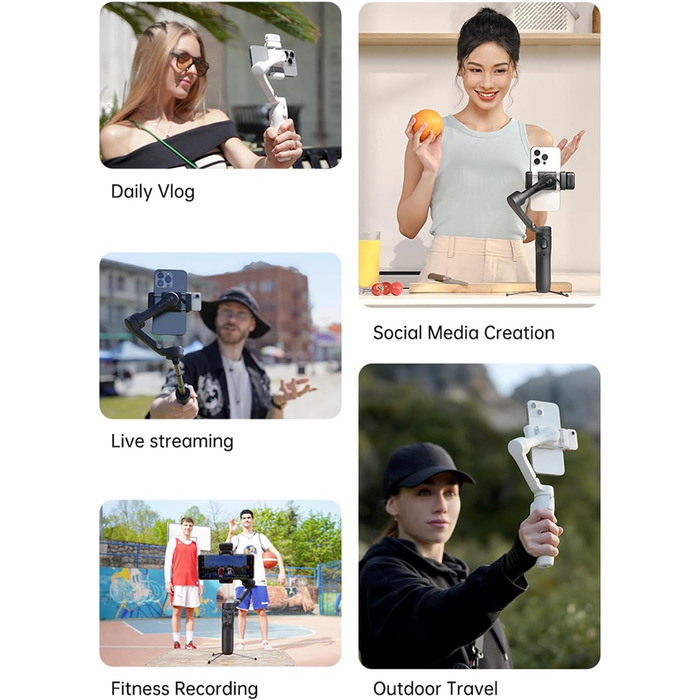 Hohem iSteady V3 – Стабілізатор для смартфона з AI-трекером, магнітним світлом та пультом ДУ