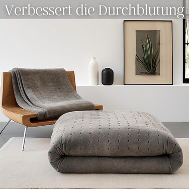 Електрична ковдра Steinborg з автовимкненням | 150 x 80 см | Таймер 6 год | Можна прати при 30°C | 6 температурних режимів | З пультом дистанційного керування | Тепла ковдра | Тепло під матрац | Тепла підстилка