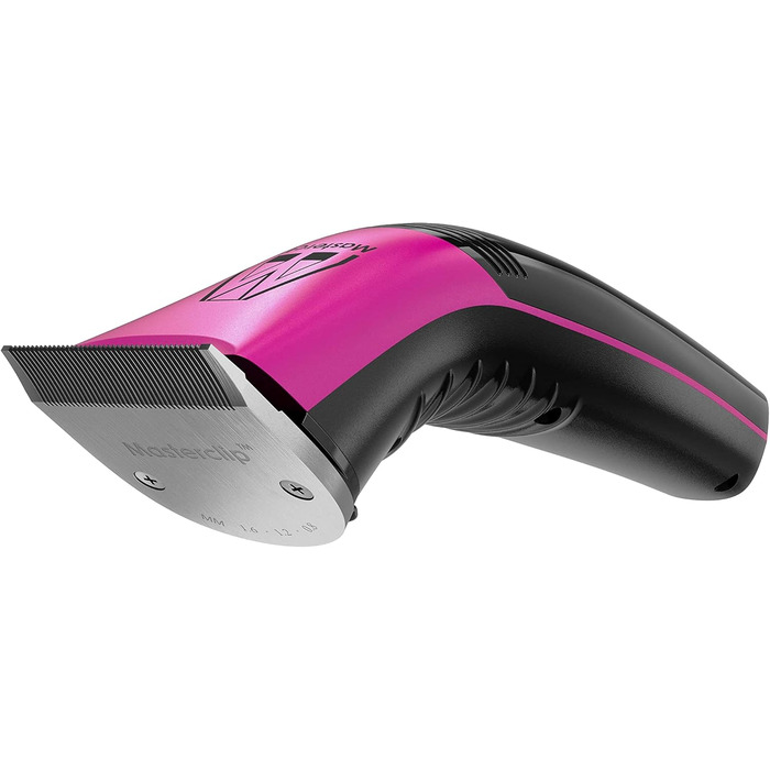 Машинка для стрижки шерсті собак Masterclip, тиха, професійна, бездротова, акумуляторна, для собак, котів та інших тварин (Рожева)